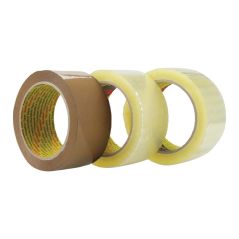Denva Extra Wide Tape 24 Rolls - Wide Natural Rubber | Wide Carton Sealing