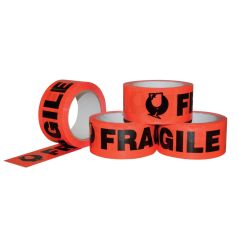 Economy Fragile Tape 36 Rolls - High Contrast Print | Package Warning