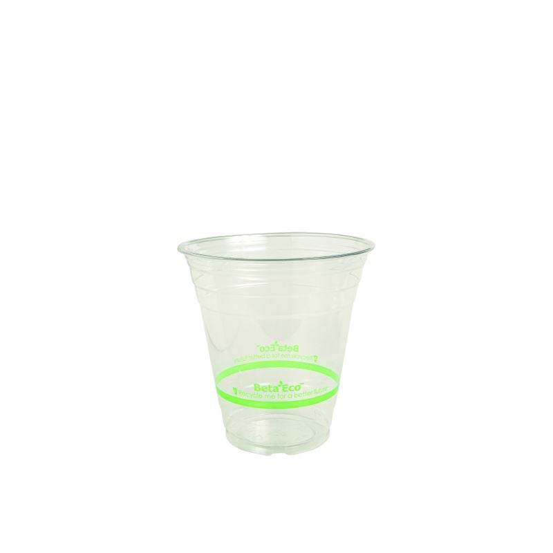 BetaEco 12/14oz Green Clear Plastic Cold Drink Cups - 1000pcs
