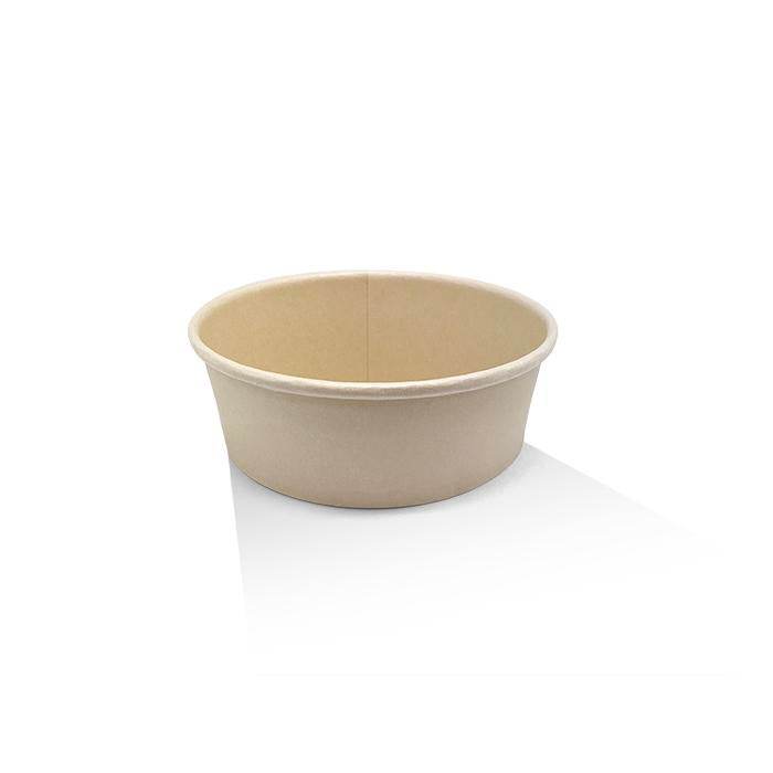 PE Coated Bamboo Paper Food Containers Salad Bowl 16oz 300pc/ctn