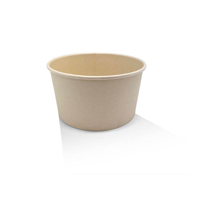 PE Coated Bamboo Paper Food Containers Salad Bowl 32oz 300pc/ctn