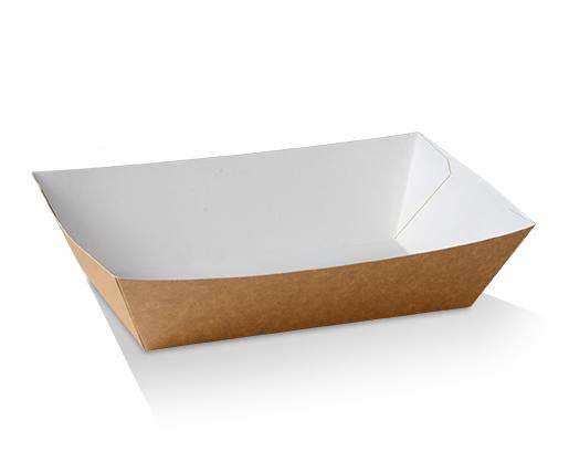 #4 Large Tray Brown Cardboard 400pc/ctn