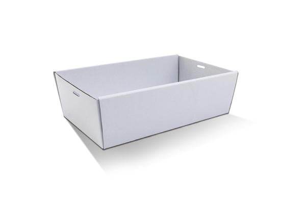 Medium White Catering Tray Base H:80mm 50pc/ctn