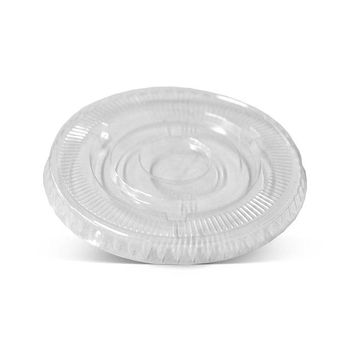 PET 98mm Clear Cold Drink Plastic Cup Flat Lids /No Hole - 1000pcs