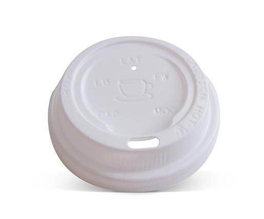 Coffee Cup Lid 8*/12/16/20oz - 90mm White 1000pc