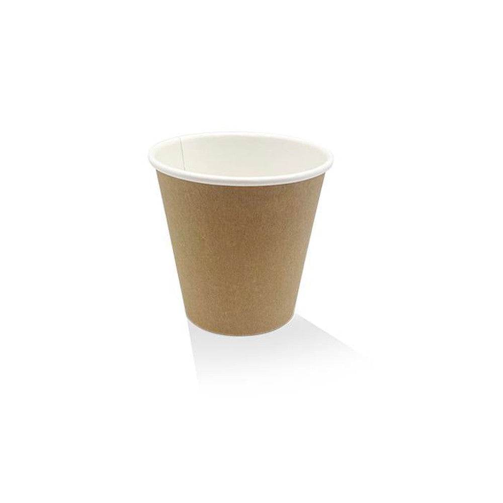 8oz PE Coated Single Wall Paper Coffee Cup/Kraft 1000pc