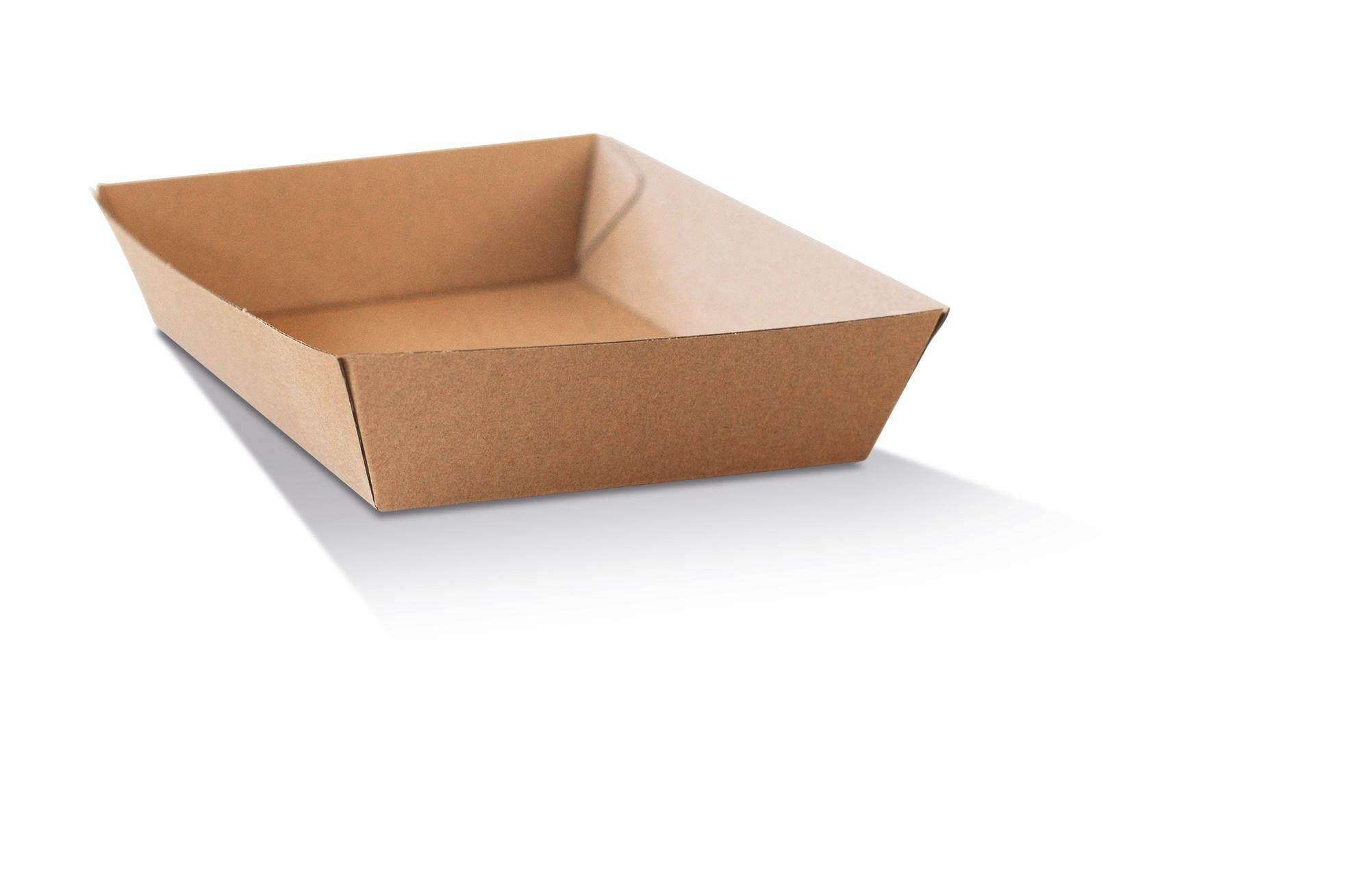 Square Tray Brown Corrugated 250pc/ctn