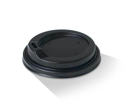Coffee Cup Spout Lid - 8*/12/16/20oz 90mm Black 1000pc