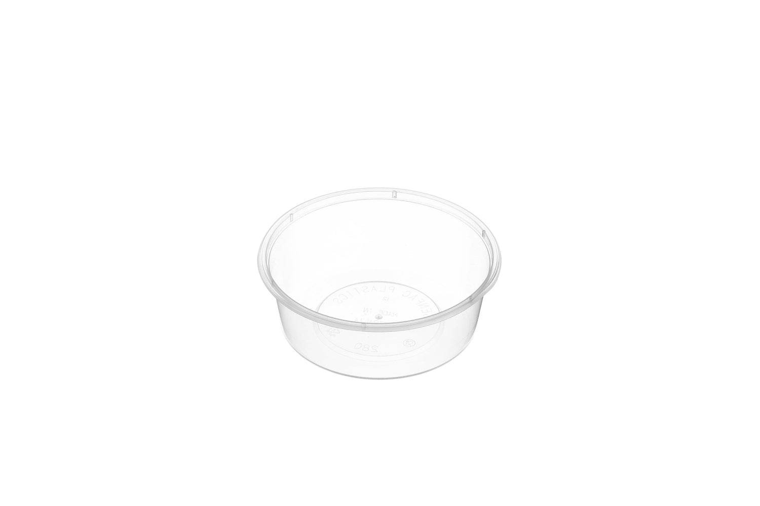 280ml Round Container Natural 500pcs/ctn