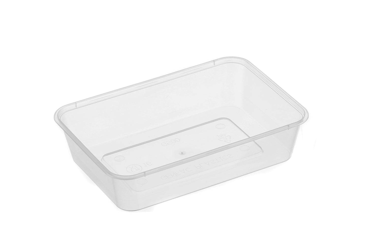 500ml Rectangular Container Clear 500pcs/ctn