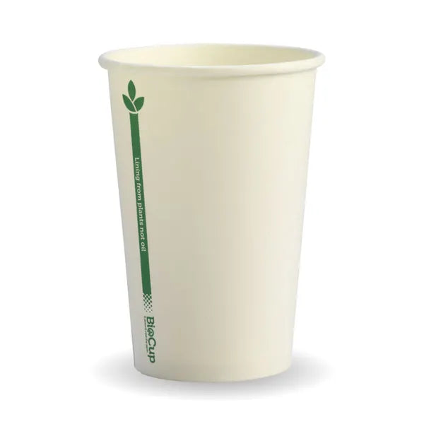 BioPak 10oz PLA Coated SW Cup/ White 1000pc