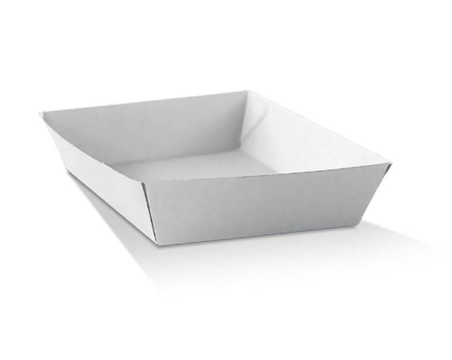 Square White Corrugated Tray 250pc/ctn