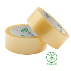 Biodegradable Packaging Tape (36 Rolls) | Eco-Friendly Cellulose Sealing