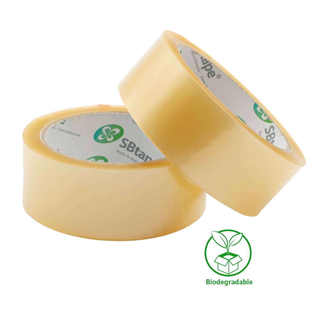 Biodegradable Tape 36 Rolls - Eco-Friendly Compostable | Sustainable Packaging