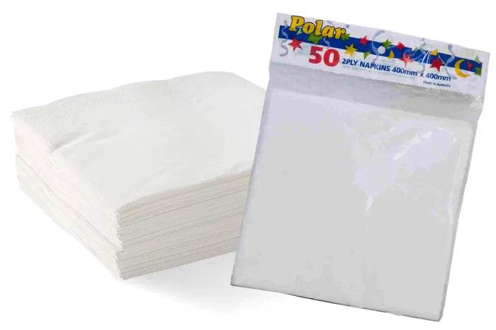 Polar Dinner Napkin 2ply - 1/4 Fold 1200pcs/ctn