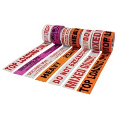 Printed Warning Tape 36 Rolls - High Contrast Print | Package Warning