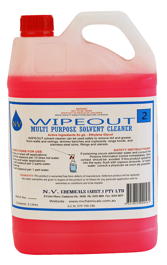 Spray & Wipe Out Solvent Cleaner 5-20Lt