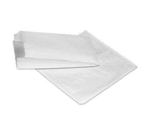 1 Long Flat Bag - White 1000pc/pk