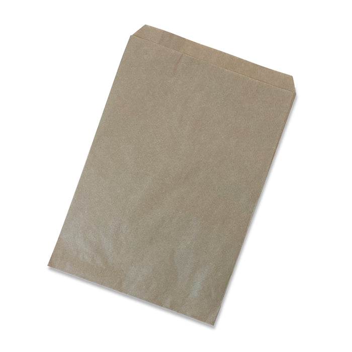 2 Long Flat Bag - Brown 1000pc/pk