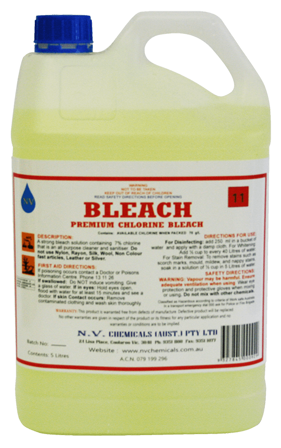 Bleach Premium (Chlorine Bleach) 8% 5-20 Lt (pick up only)