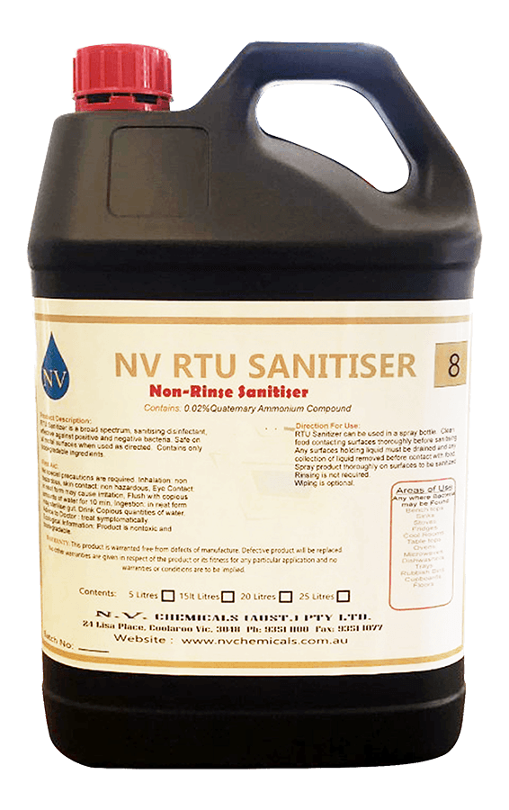 RTU Non-Rinse Food Sanitiser 5Lt