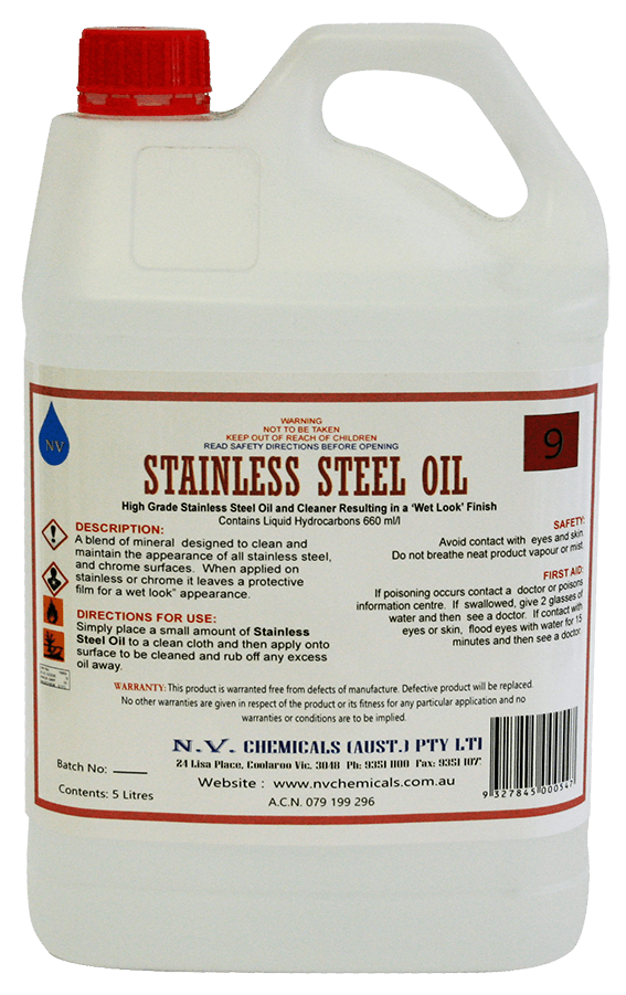 Stainless Steel Oil 5Lt