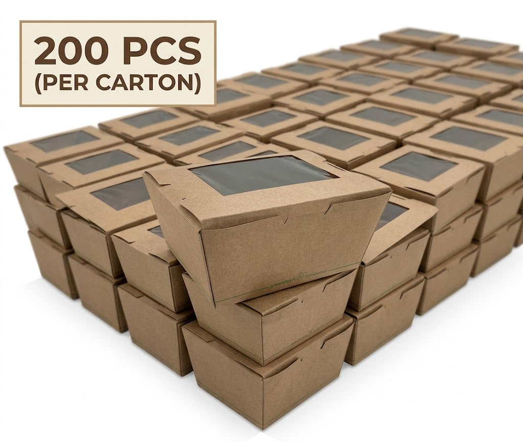 Large PLA Coated Lunch Box 200pc/ctn
