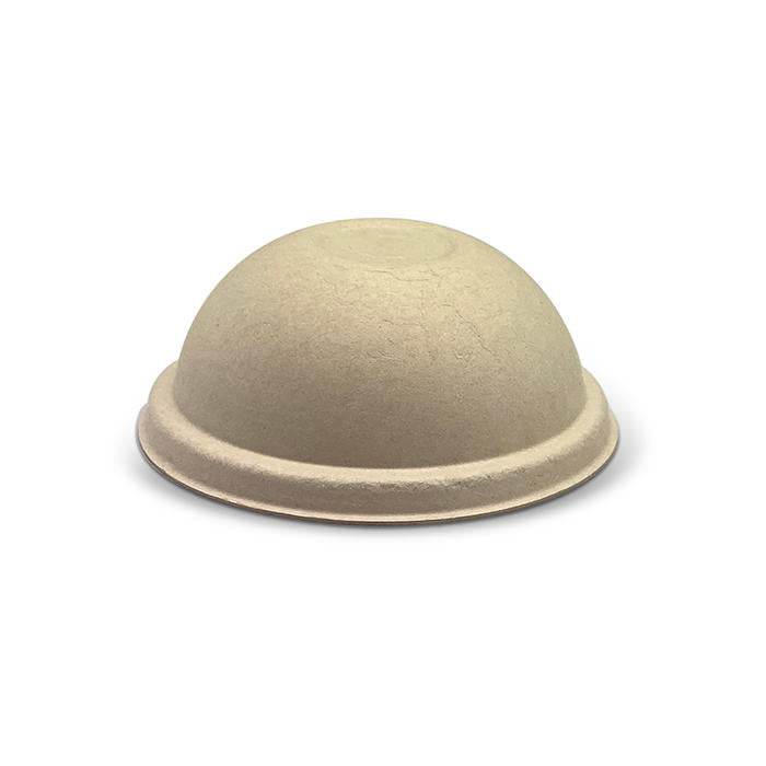 Bagasse Lid - 90mm Dome Cup Lid /Natural 1000pc