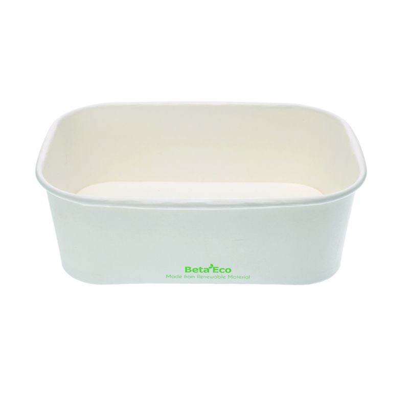 BetEco 750ml  White Paper Food Tubs 300pc/ctn