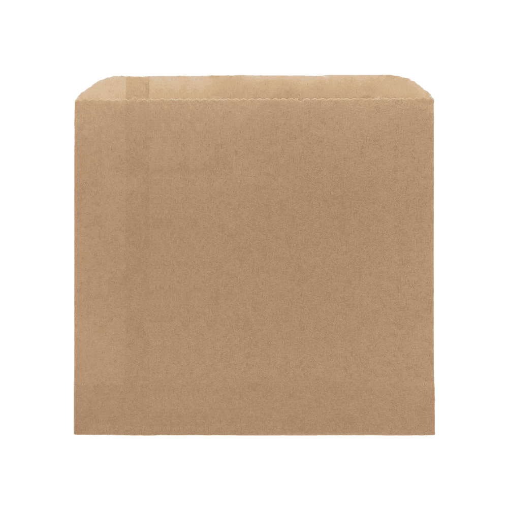3 Square Flat Bag - Brown 500pc/pk