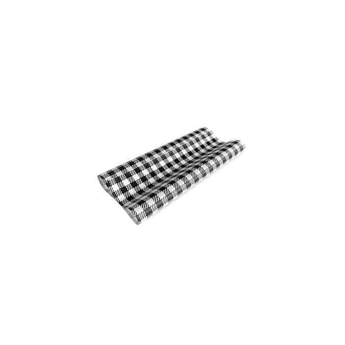 Greaseproof Paper Gingham Black Half 190 x 150mm 400/ream
