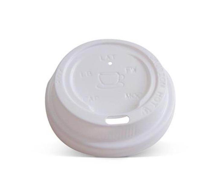 Coffee Cup Lid 6/8/10oz - 80mm White 1000pc