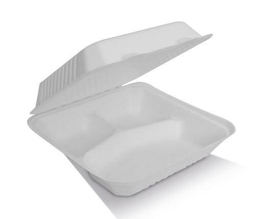 9 inch Clamshell / 3 compartment 200pc/ctn
