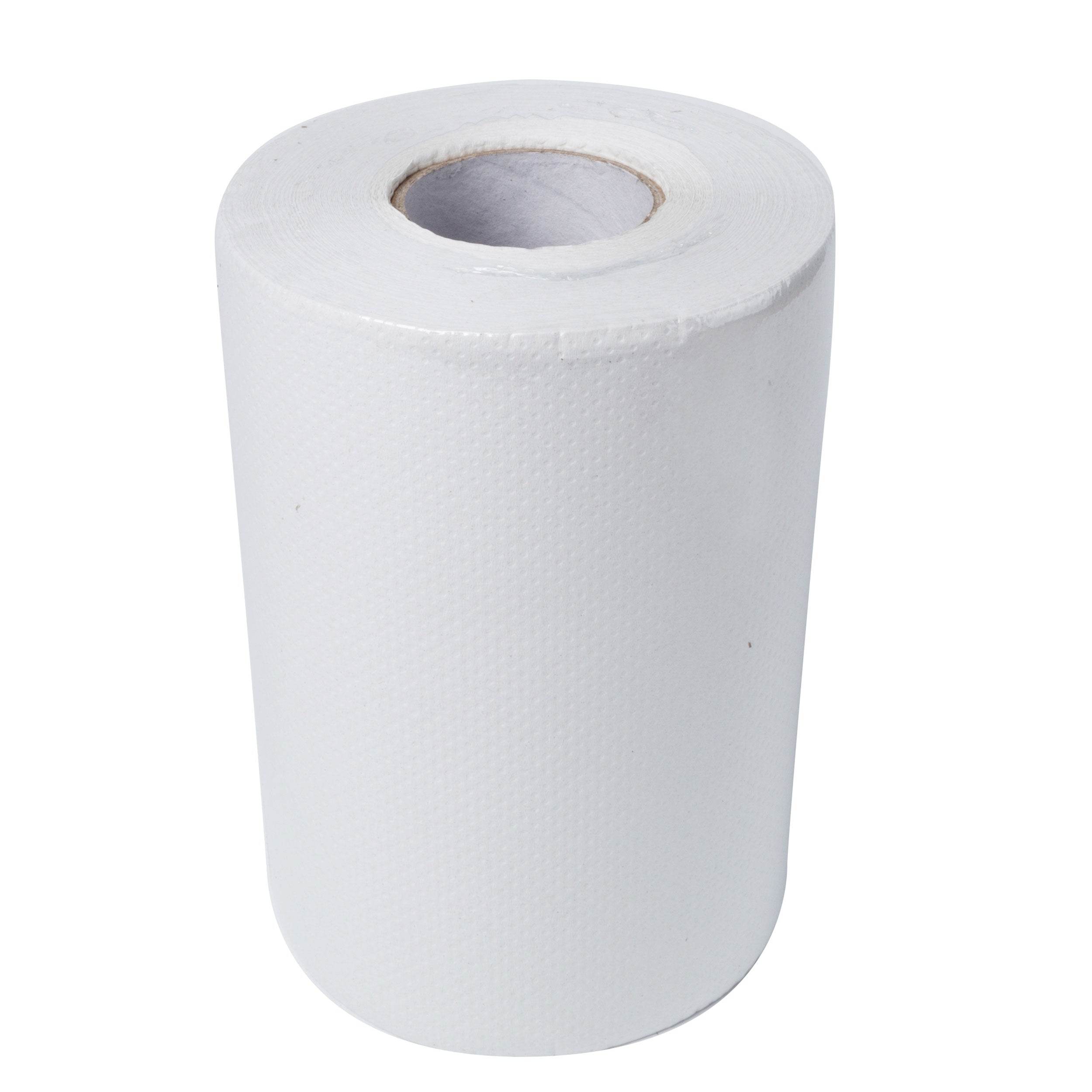 Perforated Paper Roll Towel White 16 Rolls