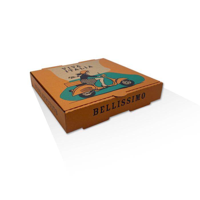 9 inch Pizza Box Brown Printed 100pc/ctn