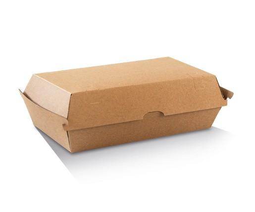 Snack Box Large - Kraft Corrugated 200pc/ctn