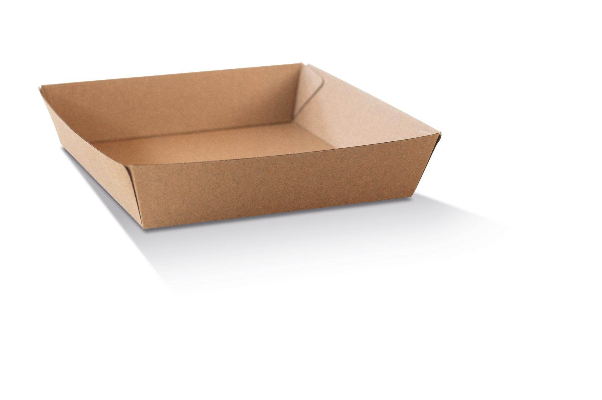 Large Tray Brown Corrugated 250pc/ctn