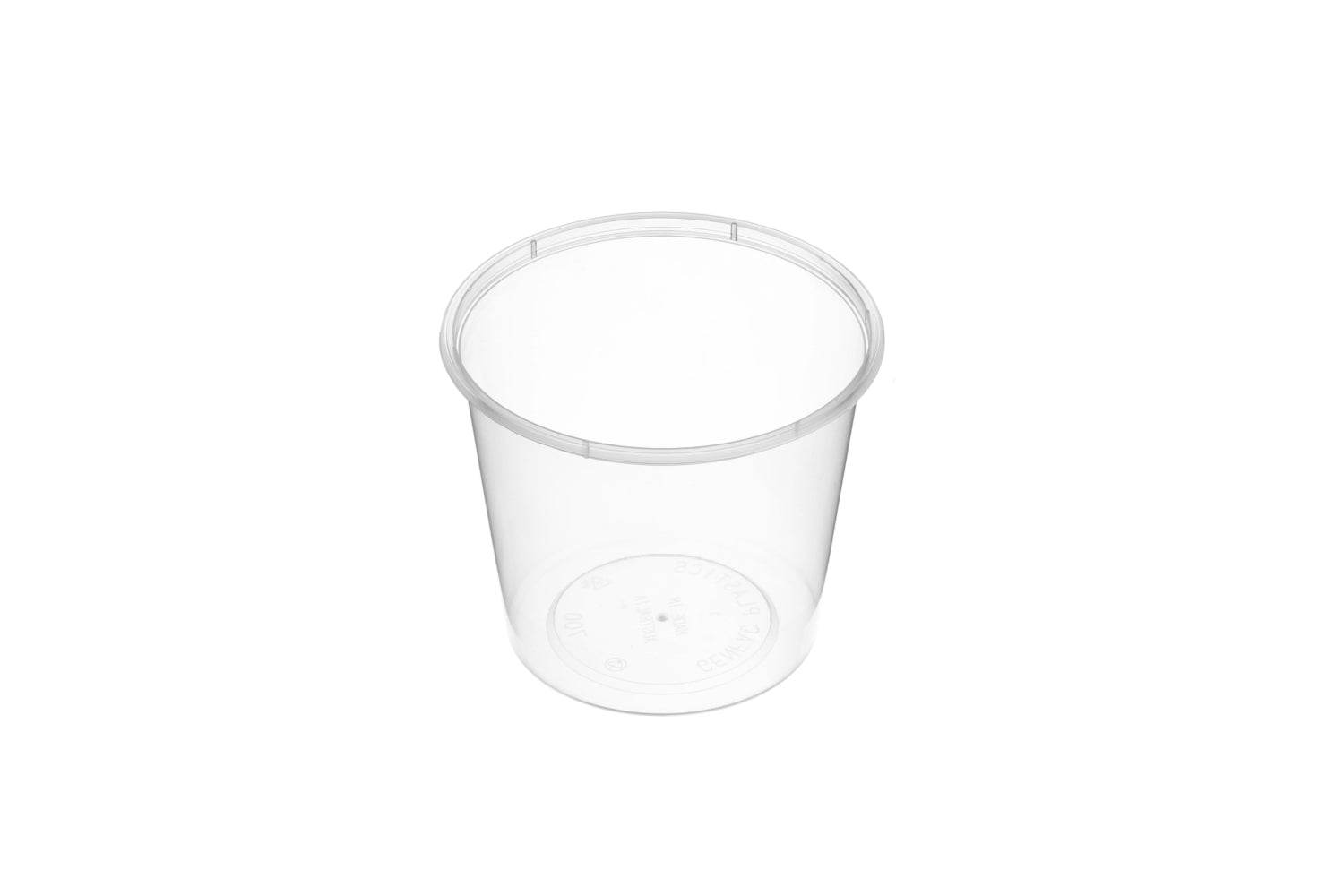 700ml Round Container Natural 500pcs/ctn