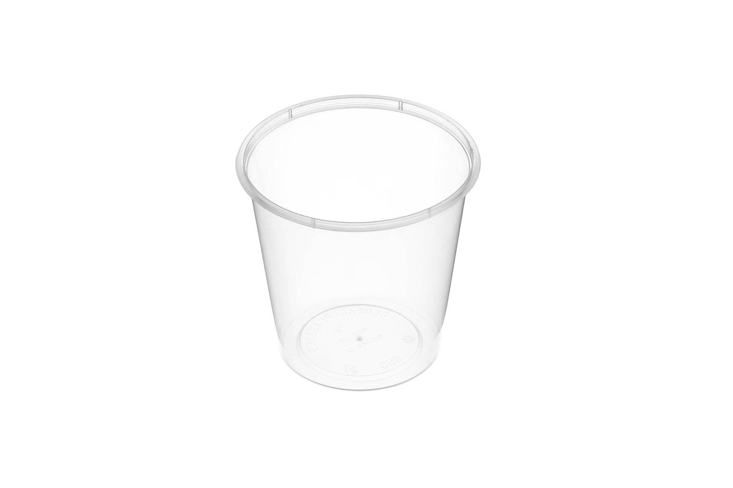 850ml Round Container Natural 500pcs/ctn