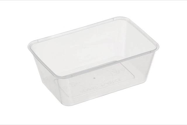 900ml Rectangular Container Clear 500pcs/ctn