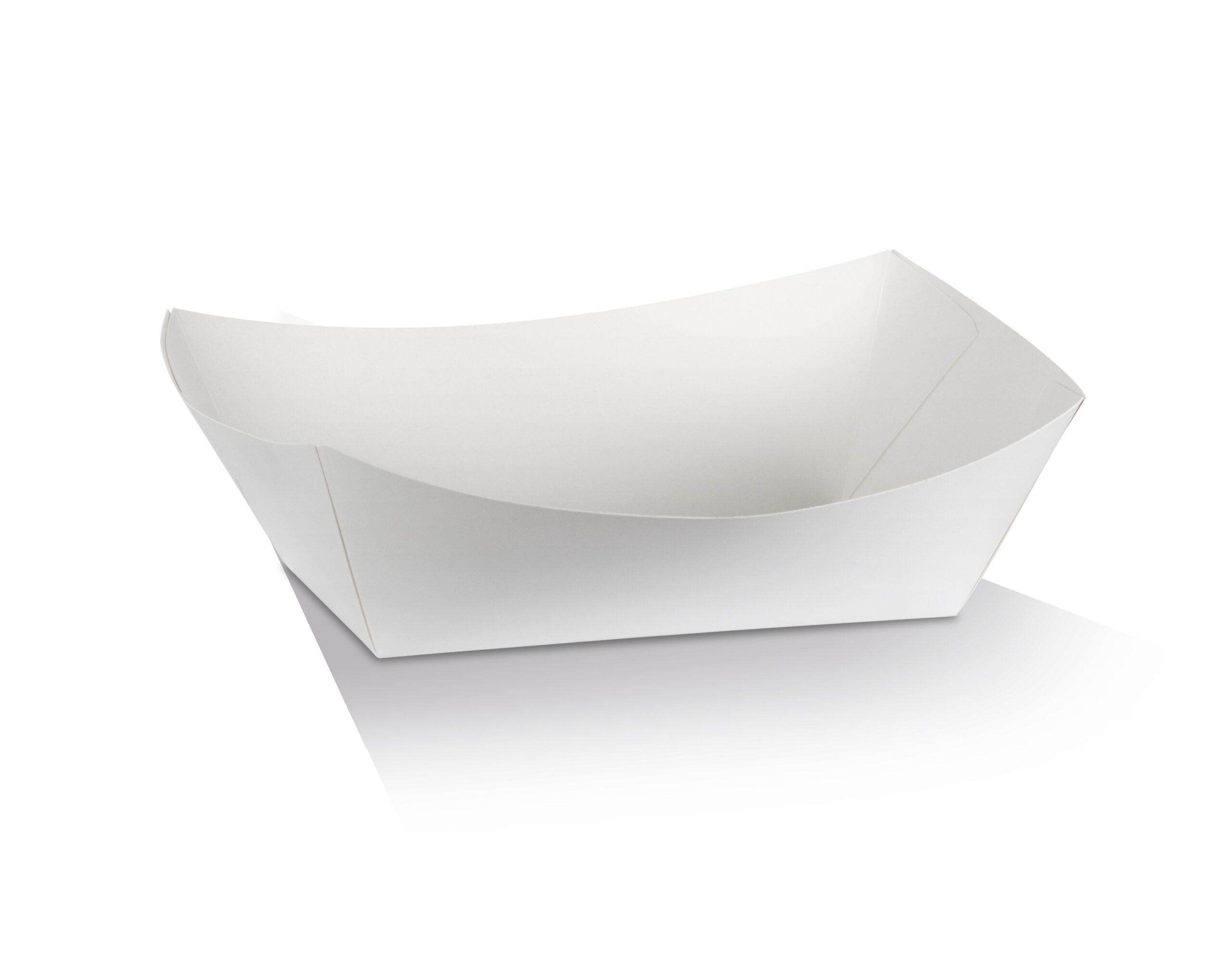 #5 X-Large Tray White Cardboard 200pc/ctn