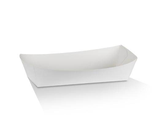 Hot Dog Tray White Cardboard 250pc/ctn