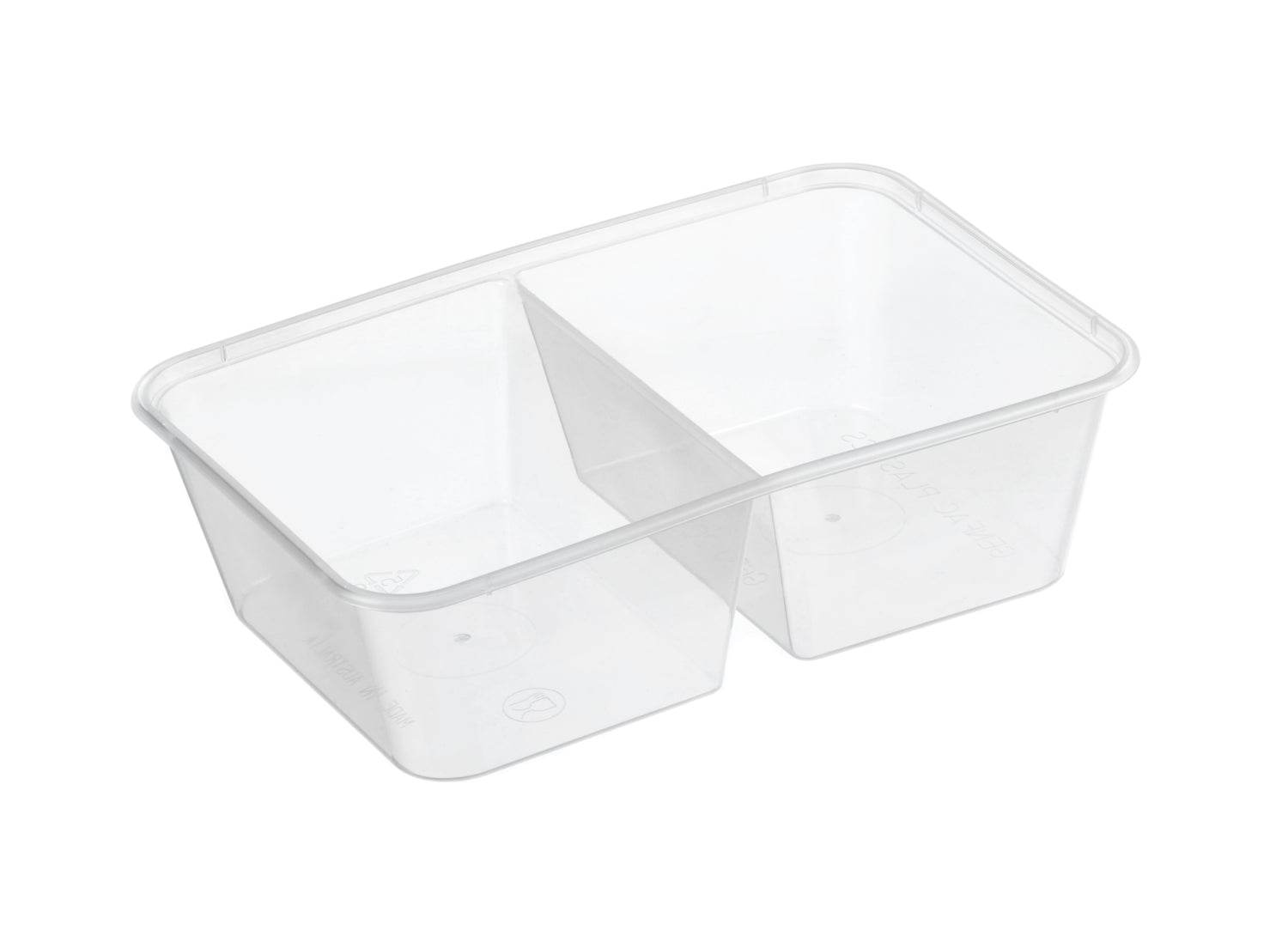 650ml Two Compartment Rectangular Container 500pcs/ctn