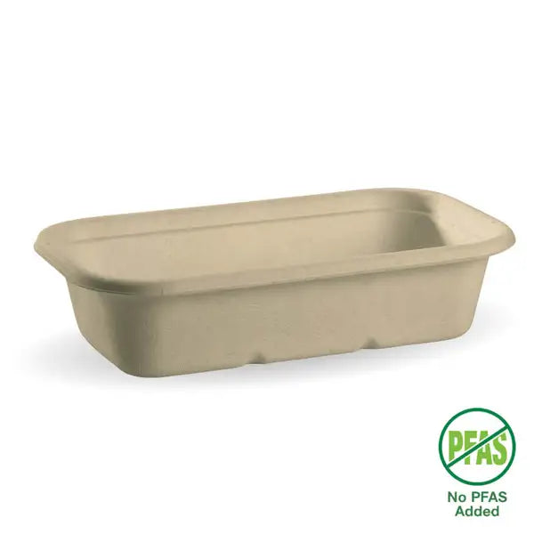 BioPak 1000ml Natural Plant Fibre Takeaway Base 500pc/ctn