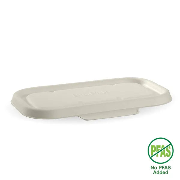 BioPak 750ml & 1000ml White Plant Fibre Takeaway Lid 500pc