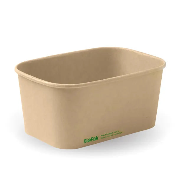 BioPak 1000ml Kraft Takeaway Base 300pc