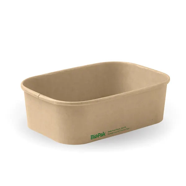 BioPak 650ml Kraft Takeaway Base 300pc