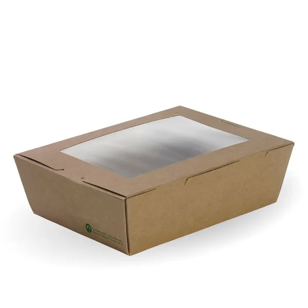 BioPak Large Lunch Box With Window 200pc