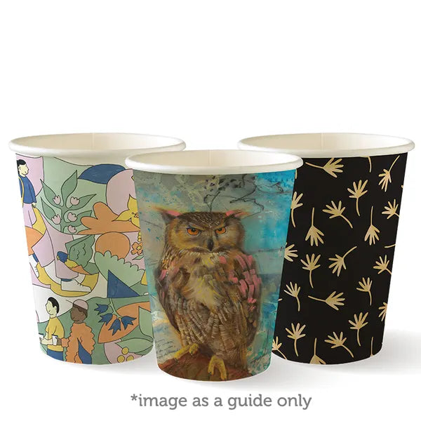 BioPak 390ml / 12oz (90mm) Art Series Single Wall 1000pc