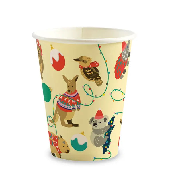 BioPak 280ml / 8oz Christmas Single Wall 1000pc